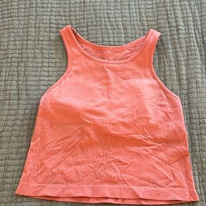 Lululemon ebb to street cropped racer back tank top